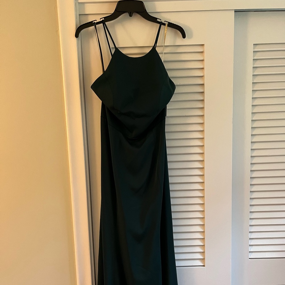 Jenny Yoo Naomi Dress in Emerald - Picture 3 of 6